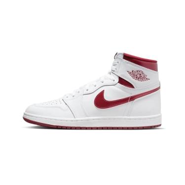 Imagem de NIKE Tênis masculino Air Jordan 1 Retro Hi '85, Branco, vermelho, 42