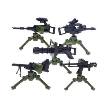 Imagem de Conjunto De Blocos De Montar Militares Com Figuras De Soldados, Armas 