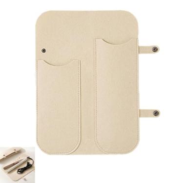 Imagem de ArrErr Curling Iron Estojo de viagem organizador de ferramentas de cabelo quente bolsa de viagem portátil feltro resistente ao calor bolsa para alisador de cabelo, escova alisadora de cabelo