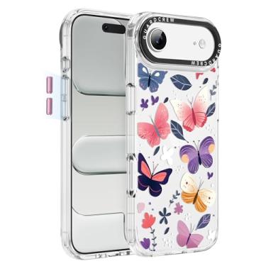 Imagem de GuardCrew Capa para iPhone Air, [proteção contra quedas de grau militar de 3,5 m à prova de colisão] [antiamarelamento e anti-descasca] Capa de telefone fina transparente à prova de choque TPU para