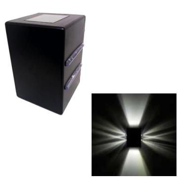 Imagem de Arandela Luminária Light Int Ext 2 Facho 4 Aleta G9 Preta - Plaslumi