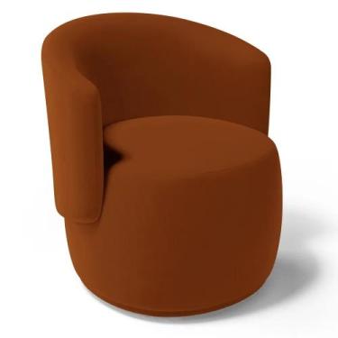 Imagem de Poltrona Base Giratória Beatriz No Tecido Bouclé - Estopar, Boucle Ter