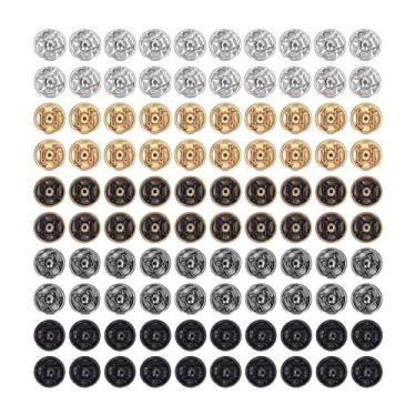 Imagem de Aramox 100 Peças Fixadores de Mini Botões de Pressão de 5 Mm, Metal à Prova de Ferrugem Costura Em Fixadores de Pressão de Substituição para Saias, Calças, Coleiras para Mulheres,