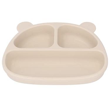 Imagem de Cryfokt Fixação Estável de Placa de bebê de Silicone de Desenho Animado para Lanches e Frutas, Placa de Sucção Infantil para Jantar Em Casa, -40 ℃ ~ + 240 ℃, para Crianças/jardim de Infância (Prato