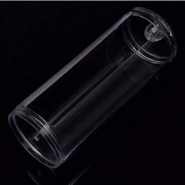 Imagem de GLOGLOW Suporte de Almofada de Algodão, Organizador de Maquiagem Redondo de Plástico Durável, Ideal para Cotonetes e Suprimentos de Armazenamento de Cosméticos