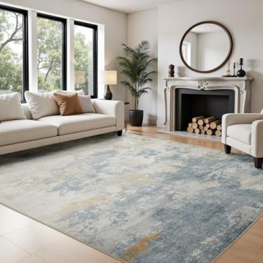 Imagem de Joydeco Tapetes de área de 15 x 23 cm para sala de estar, tapete antiderrapante lavável à máquina, tapetes com estampa de pilha baixa para quarto, sala de jantar, escritório em casa, animais de