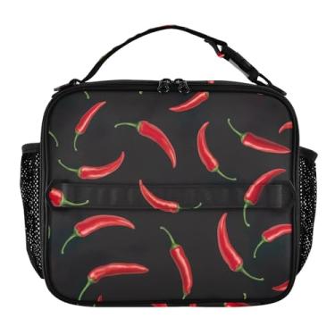 Imagem de Joisal Lancheira vermelha para mulheres, meninas, lancheira masculina, lancheira para trabalho, rosa, fofa, bolsa térmica para meninos