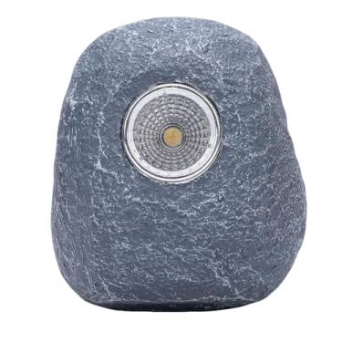 Imagem de Fafeicy Luz de Rocha Solar, Design de Pedra de Resina de Luz de Caminho Movido a Energia Solar, Carrega Automaticamente Durante o Dia, para Decoração de Caminho de Jardim Ao Ar Livre