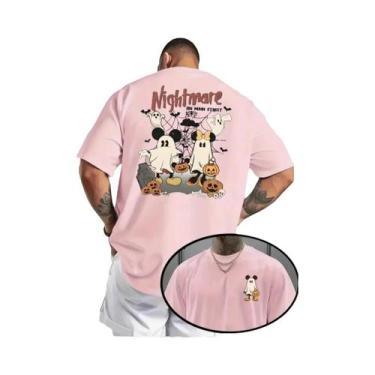 Imagem de Camiseta Masculina E Feminina Da Disney Halloween Mickey Mouse Com Est