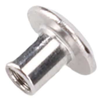 Imagem de Yinhing 100 Pares 0,16x0,2x0,33 pol. Redondo Plano de Aço Inoxidável Conjunto de Rebites Com Parafusos para Sua Fixação, Artesanato e Necessidades Decorativas para Projetos de Bricolage e Reformas