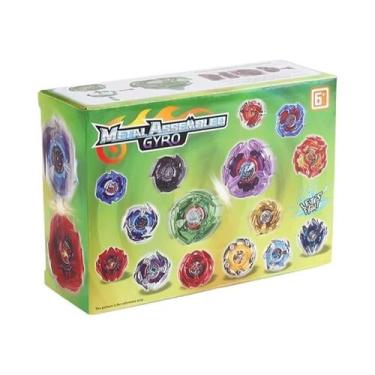 Imagem de Conjunto de brinquedos giratórios BX UX CX 4PCS com dois lançadores Ri