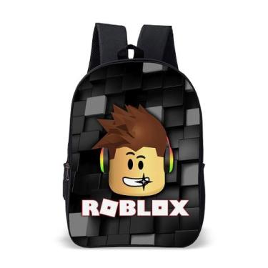 Imagem de Mochila Escolar Infantil Game De Blocos Volta Às Aulas Estampa Colorid