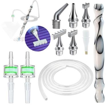 Imagem de Kit de substituição para canetas de pintura de diamante a vácuo, caneta de substituição E-Painter + 2 filtros + parafuso de aço 1/2/3/5/cotovelo multiplacers + tubo de silicone de 1 m serve para a