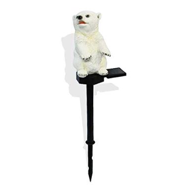 Imagem de Lâmpada de Jardim Artesanato Resina Solar com Energia Luz Branca Quente IP55 Decorativa para Caminhos Sem Fios Necessários Iluminação