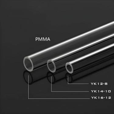 Imagem de Tubo Rígido De Acrílico PMMA PETG Transparente Para Sistema De Refrige