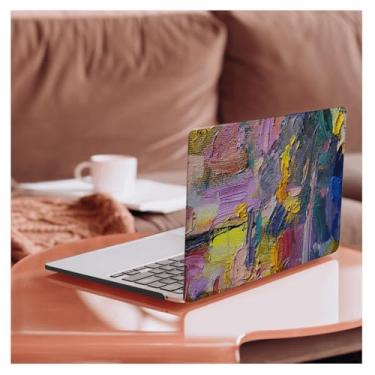 Imagem de HLAAJJX Capa protetora compatível com MacBook Air M4 M3 M2 33.0 cm (2025 2024 2023 2022 versão modelo A3240 A3113 A2681), capa rígida de plástico antirachaduras, pintura artística