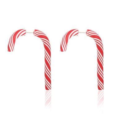 Imagem de Brincos de bengala doce, acessórios de férias, enchimento