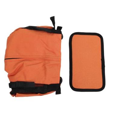 Imagem de Mochila para transportar animais de estimação SIWOTED frente traseira para viagens ao ar livre, caminhadas, ciclismo, gato, cachorro, suprimentos (Laranja)