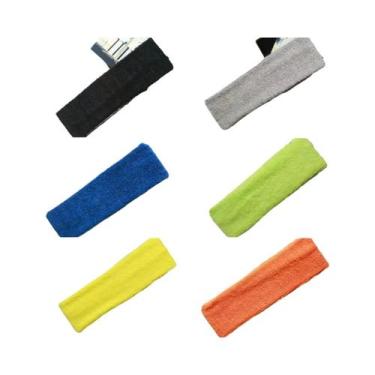 Imagem de Faixa De Cabelo De Algodão Puro Para Yoga E Esportes, Absorvente De Su