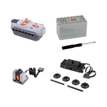 Imagem de Lego MOC Funções De Energia, Trilhos De Trem, Caixa De Bateria, Contro