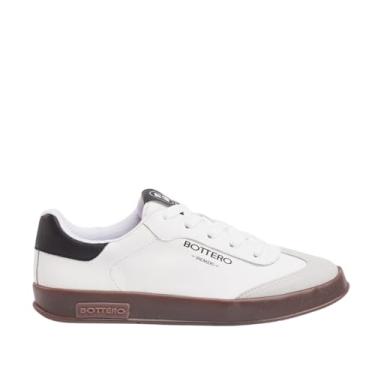 Imagem de Tênis Bottero Couro Camurça Casual Feminino 364905 (Branco/Preto, BR, Adulto, Numérico, 34)