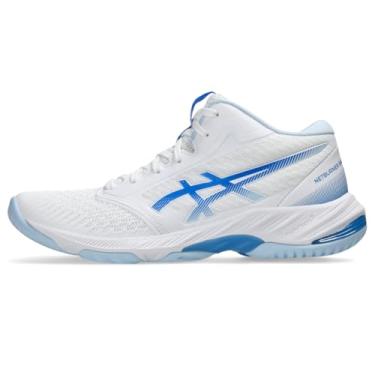Imagem de ASICS Tênis de vôlei masculino Netburner Ballistic FlyteFoam 3, Costa branca/azul, 40