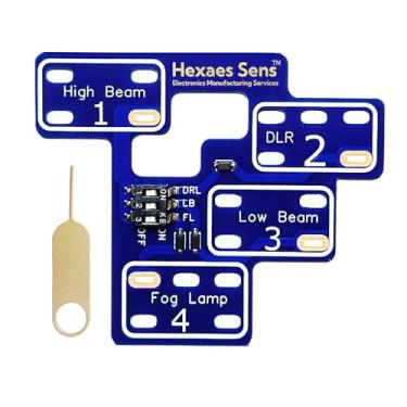 Imagem de Hexaes Sens Personalizável 6 modos altos e 8 modos altos para Chevy Silverado e Sierra 1500/2500/3500 Classic 2003-2007 | Faróis de neblina DRL de farol baixo permanecem acesos com faróis altos |