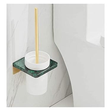 Imagem de Conjunto de escova e suporte de vaso sanitário, escova de vaso sanitário, banheiro, vaso sanitário, portátil, conjunto de escovas de limpeza de vaso sanitário para limpeza de vaso sanitário (cor