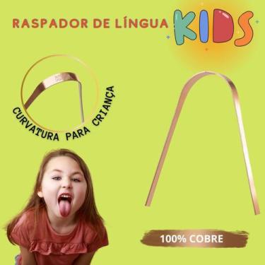 Imagem de Raspador Cobre Limpador Lingua kids - INFANTIL para Crianças - YA SHOP