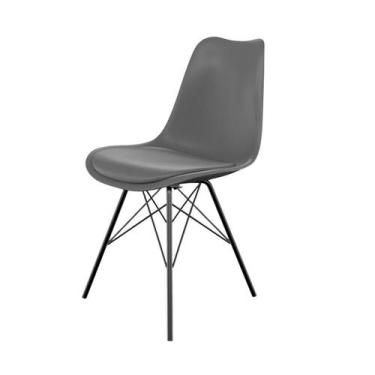 Imagem de Cadeira Saarinen Tower Konkret e Preta - Mobly