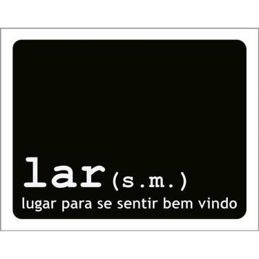 Imagem de Kit 3 Placas Decorativa - Lar Seja Bem Vindo