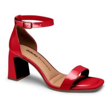 Imagem de Sandália Feminina Salto Bloco Vermelho Dakota Y9503-0006-Feminino