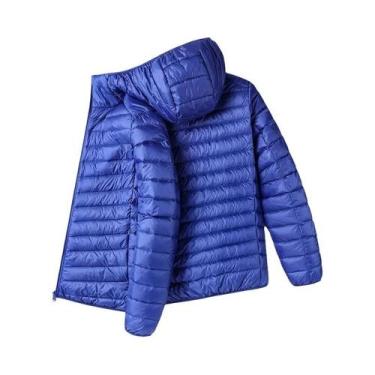 Imagem de Jaqueta Masculina Slim Fit Com Capuz, Moda Outono Inverno, Super Leve 