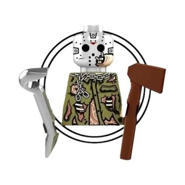 Imagem de Boneco Miniatura De Bloco De Montar Assassinos Palhaços Do Filme De Te