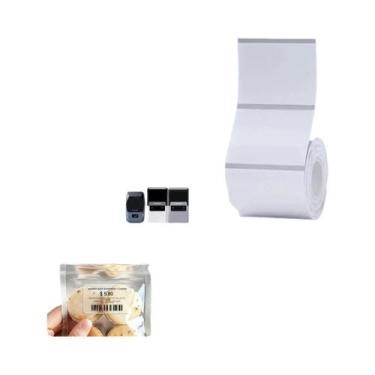 Imagem de Papel De Etiqueta Térmica Colorida Niimbot M2 Branco Prata Transparent