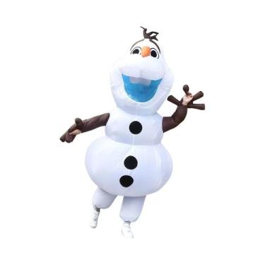 Imagem de Fantasia Inflável De Boneco De Neve Adulto Para Cosplay, Halloween E F