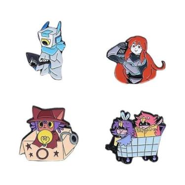 Imagem de Broche De Esmalte De Personagem De Anime Para Mochila E Roupas, Joia D