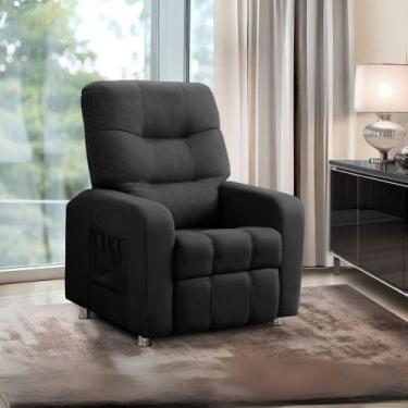 Imagem de Poltrona Reclinavel Do Papai Maldivas Tecido Suede - Star Confort, Pre