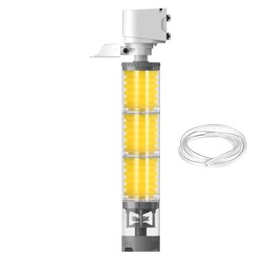 Imagem de Filtros de peixe para aquários, máquina de limpeza de circulação de água | Filtro silencioso de vários estágios para recifes de água doce e salgada, tartaruga, betta, camarão, lagoa de algas