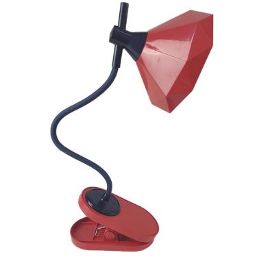 Imagem de Luminaria De Mesa C/Garra Led Articulavel 3 Cores Geometrica