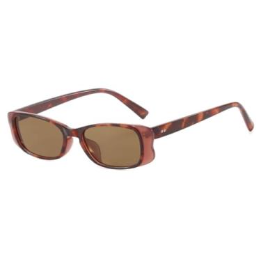 Imagem de VFDHN Óculos de Sol Femininos Fashion com Armação Retrô e Lentes para Uso Externo, Estilo Masculino (6214-C3)