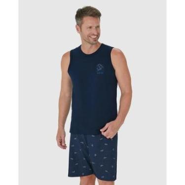 Imagem de Pijama Masculino Regata Algodão Malwee Ref. 122445-Masculino