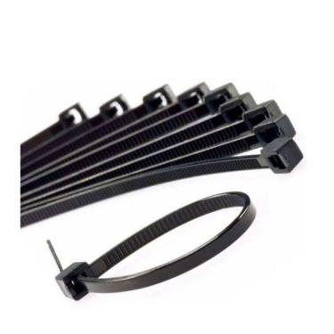 Imagem de 500 Abraçadeira Nylon Preta Enforca Gato 200X2,5Mm Starfer