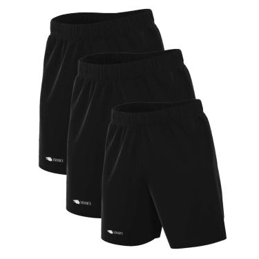 Imagem de Kit 3 Shorts Bermuda Plus Size Dry Academia Treino-Masculino