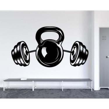 Imagem de Adesivo de parede  academia e musculação  - Ambiente dekorado, 80cm, p