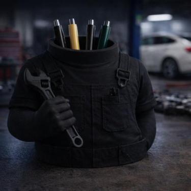 Imagem de Porta-caneta e lápis para mecânico - Tudona3d, Preto