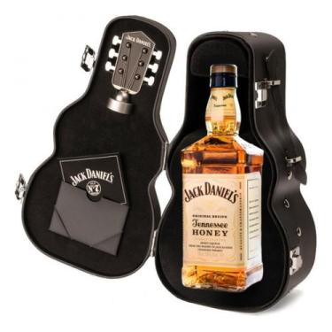 Imagem de Whisky Jack Daniels Honey Guitar Case Couro Ed Limitada 700ml