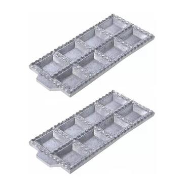Imagem de Kit 2 Formas 8 Cavidades Para Torteloni E Raviólis Desenvolvida Em Alumínio Malta 3100107