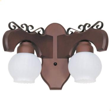 Imagem de Arandela Muller Canga 2 Lâmpadas Envelhecido 332e