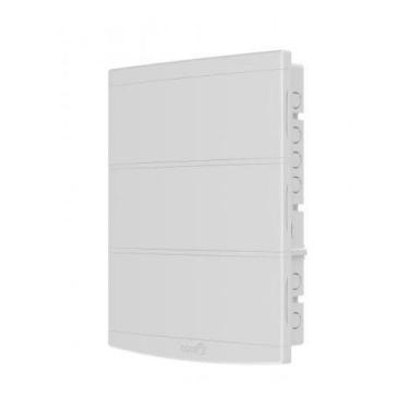 Imagem de Quadro de Distribuição Slim Embutir 48 Disjuntores Branco Tigre